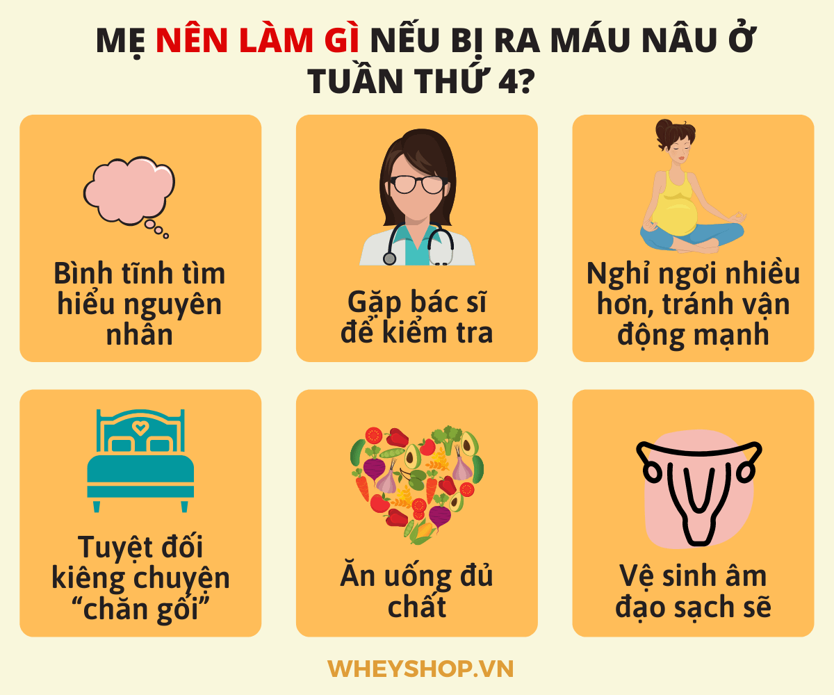 Nếu bạn đang băn khoăn lo lắng việc mang thai 4 tuần bị ra máu có sao không thì hãy cùng WheyShop tham khảo chi tiết bài viết...