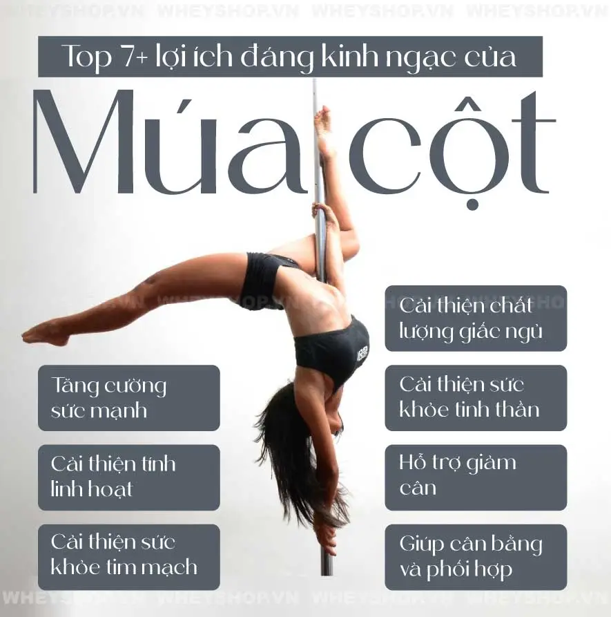 Tương tự như các bộ môn thể dục dụng cụ và múa ba lê, múa cột (Pole dance) là một môn thể thao có độ khó cao và đòi hỏi ở người tham gia sức dẻo dai, tính...