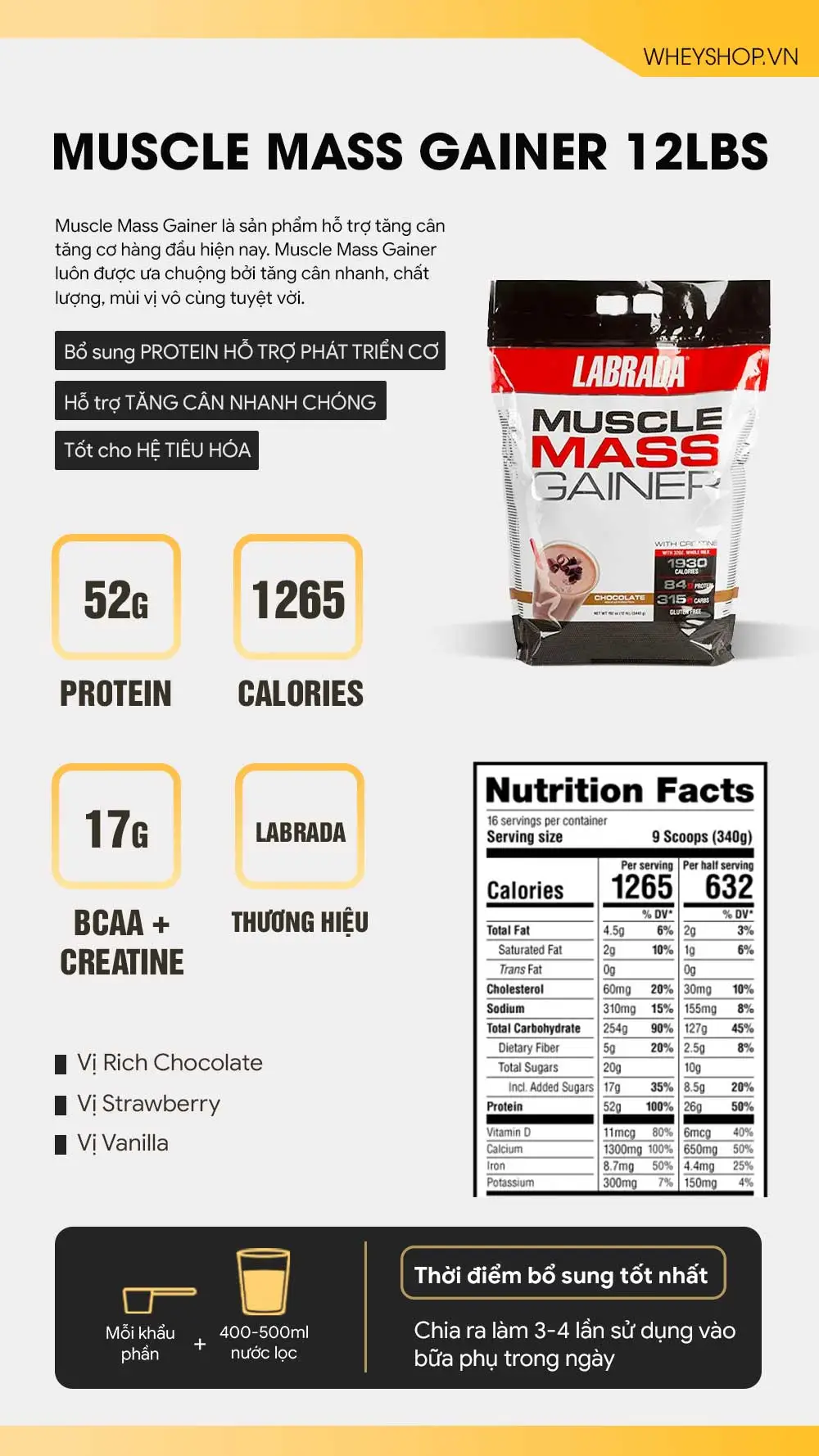 muscle mass gainer