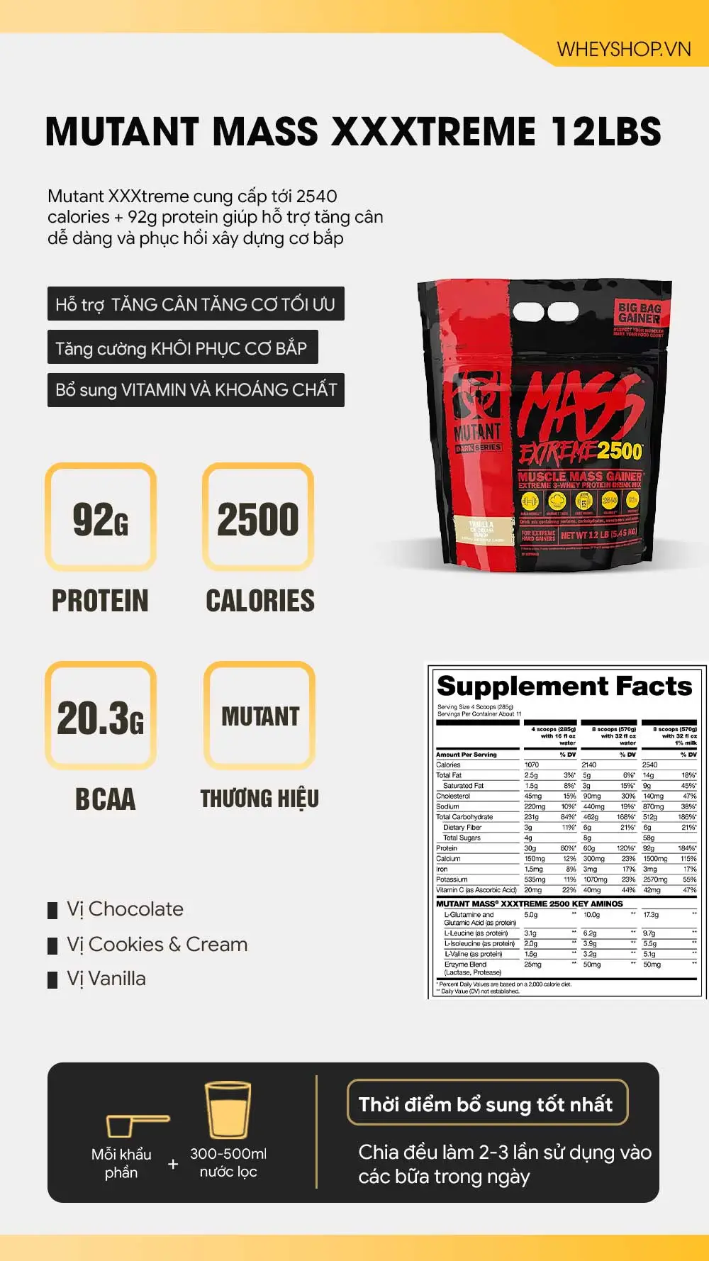 Mutant Mass XXXtreme 12Lbs (5.4kg)