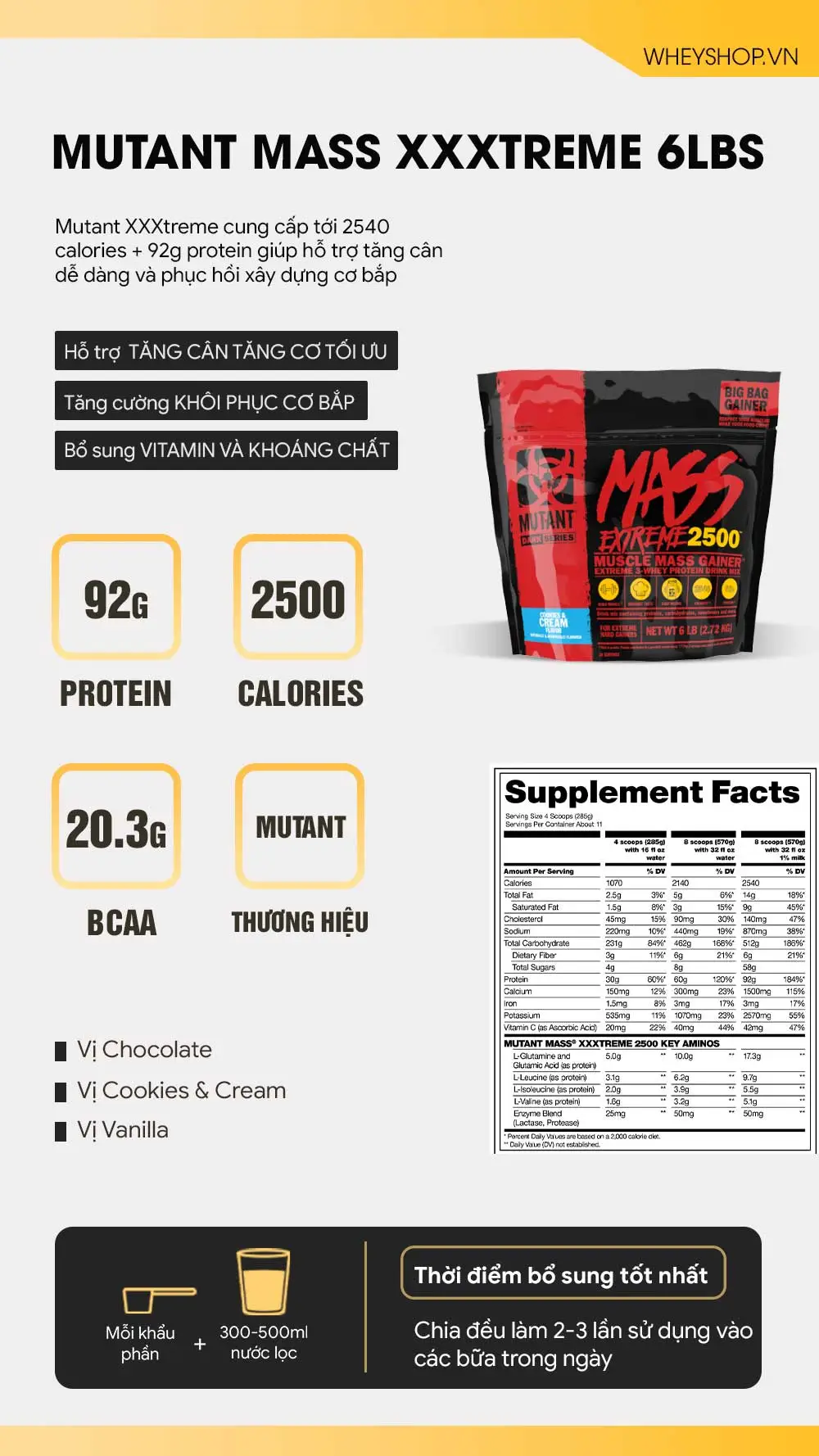 Mutant Mass XXXtreme 6Lbs (2.7kg)
