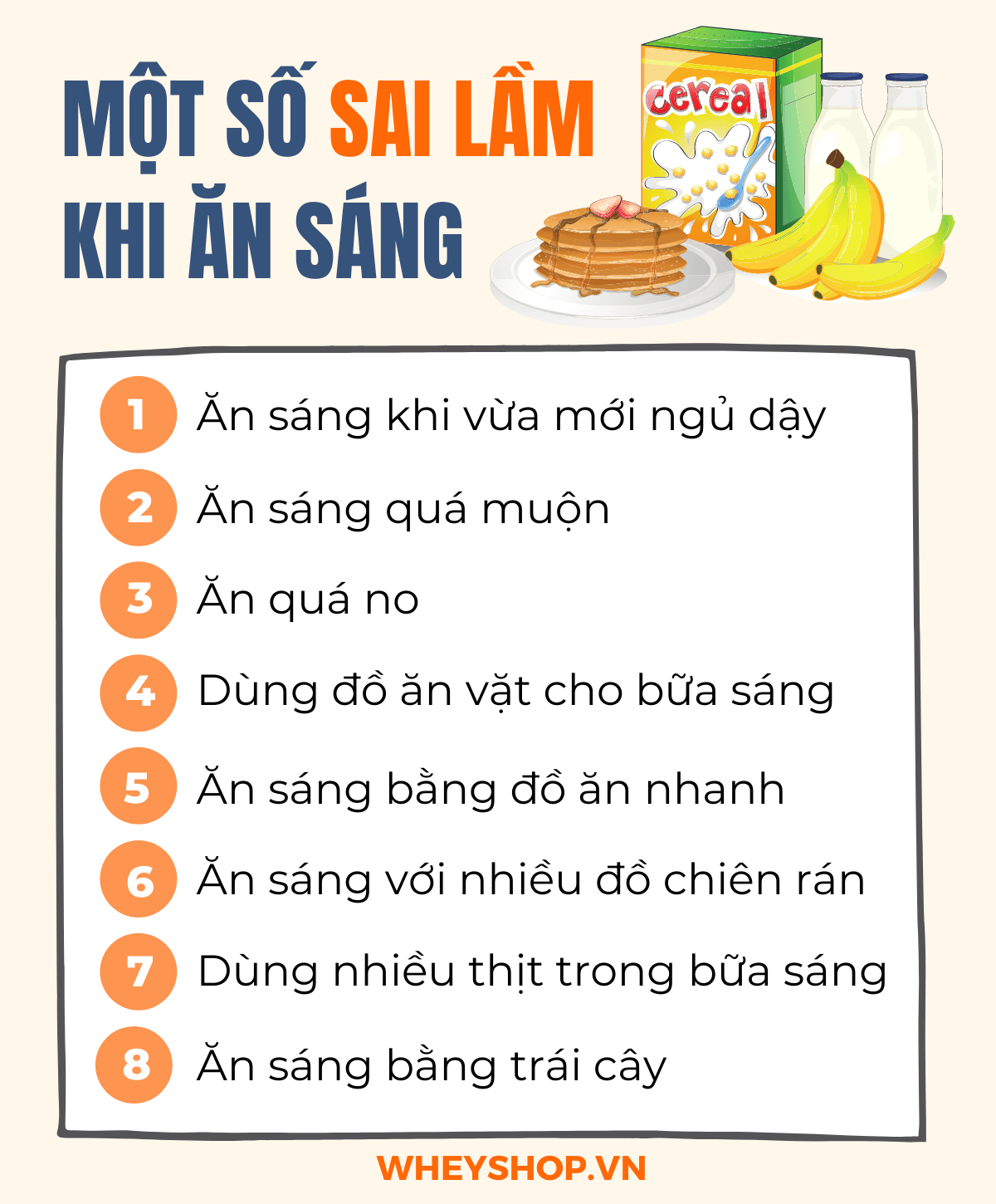 Nếu bạn đang thắc mắc nhịn ăn sáng có giảm cân không thì hãy cùng WheyShop tham khảo giải đáp qua bài viết ngay sau đây...