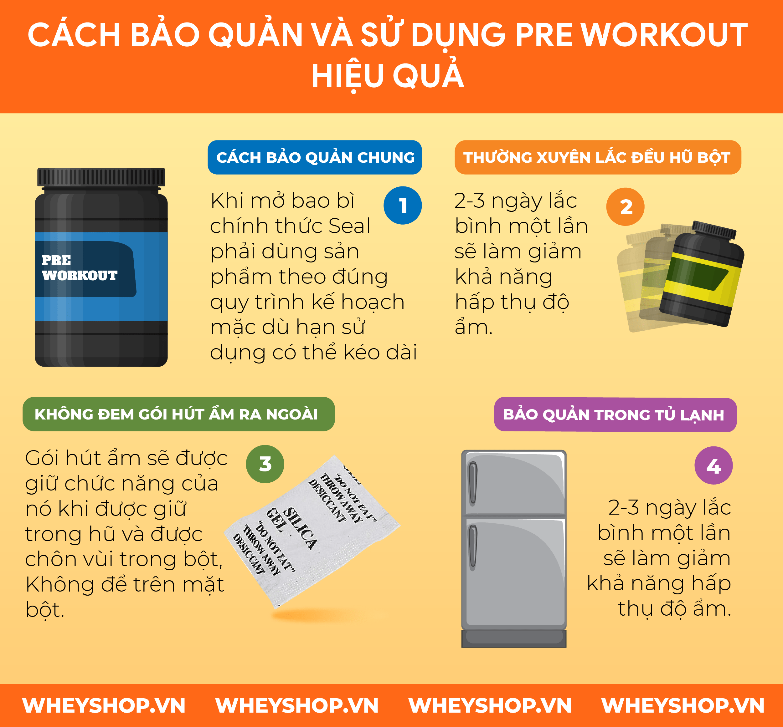Pre Workout bị vón cục là tình trạng khá phổ biến hiện nay. Vậy Pre Workout bị vón cục có dùng được không? Cùng WheyShop tham khảo tìm hiểu qua bài viết...