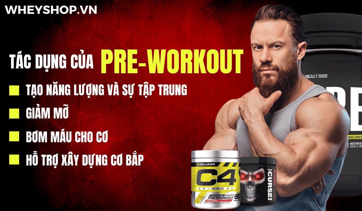 Pre-Workout Tăng Sức Mạnh là gì? Hôm nay Whey Shop sẽ cùng các bạn tìm hiểu dòng thực phẩm bổ sung tăng sức mạnh hỗ trợ buổi tập luyện trở nên hiệu quả hơn.
