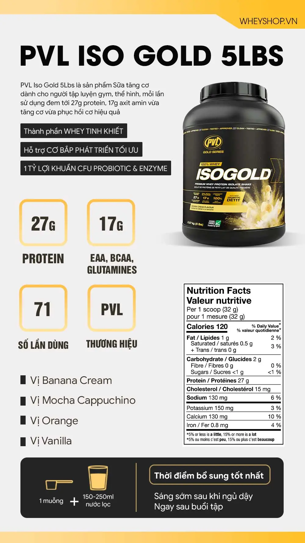 PVL Iso Gold 5Lbs (2.3kg) 10 pvl-iso-gold-5lbs-2-3kg
