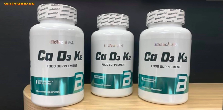 Biotech Ca D3 K2 cung cấp vitamin khoáng chất hỗ trợ sức khỏe xương khớp được các gymer đón nhận tích cực. Cùng WheyShop review đánh giá Biotech Ca D3 K2...
