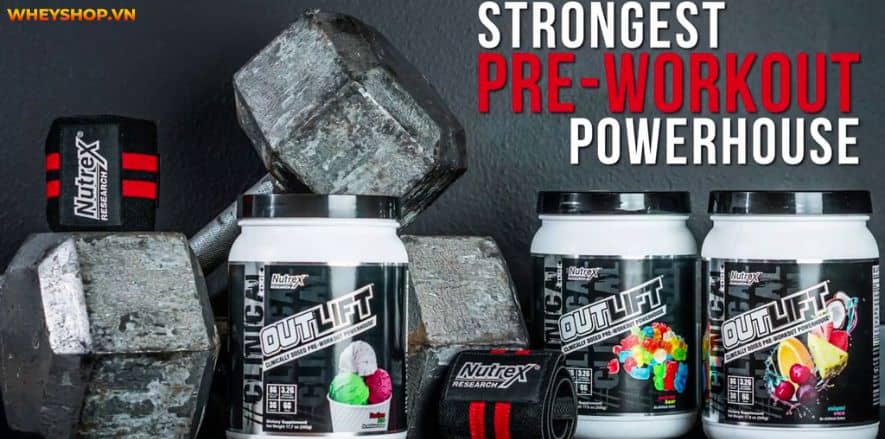 Nutrex Outlift là thực phẩm bổ sung tăng cường sức khỏe, cải thiện hiệu suất tập luyện được Gymer tin tưởng sử dụng. Cùng WheyShop đánh giá Nutrex Outlift...