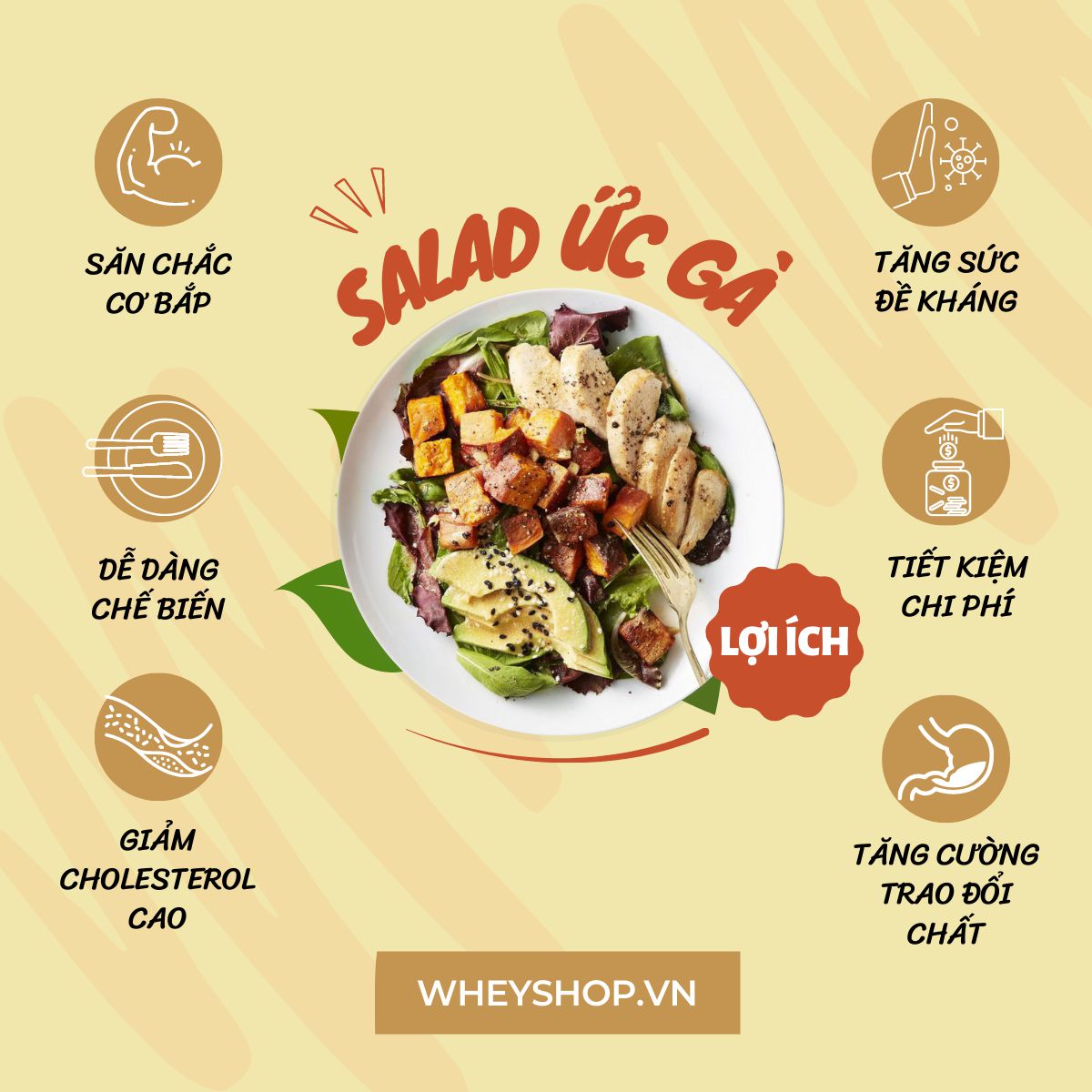Ức gà từ trước luôn là thực phẩm không thể thiếu trong những thực đơn giảm cân giảm mỡ khoa học. Và sự kết hợp Salad ức gà được coi là món ăn tiêu biểu cho...