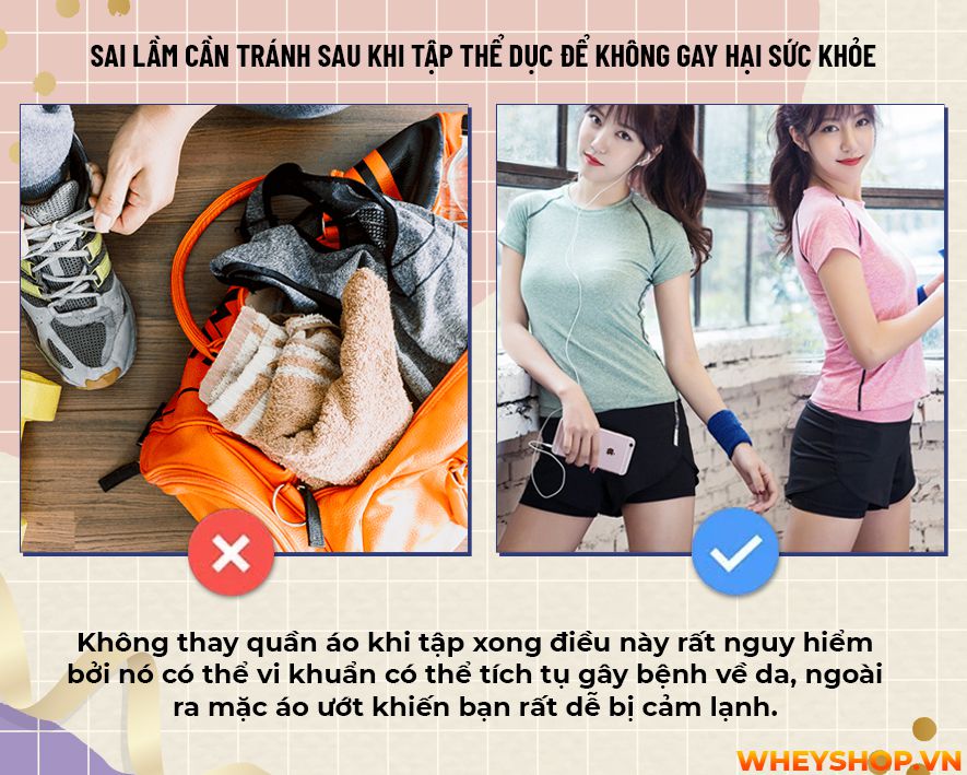 Liệu bạn đã bao giờ tự hỏi mình rằng sau khi tập gym không nên làm gì? Cùng WheyShop tìm hiểu 17 điều cấm kị không nên làm sau khi tập gym...