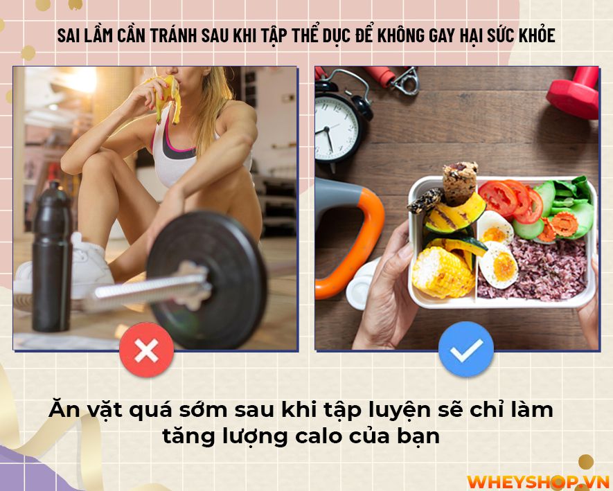 Liệu bạn đã bao giờ tự hỏi mình rằng sau khi tập gym không nên làm gì? Cùng WheyShop tìm hiểu 17 điều cấm kị không nên làm sau khi tập gym...