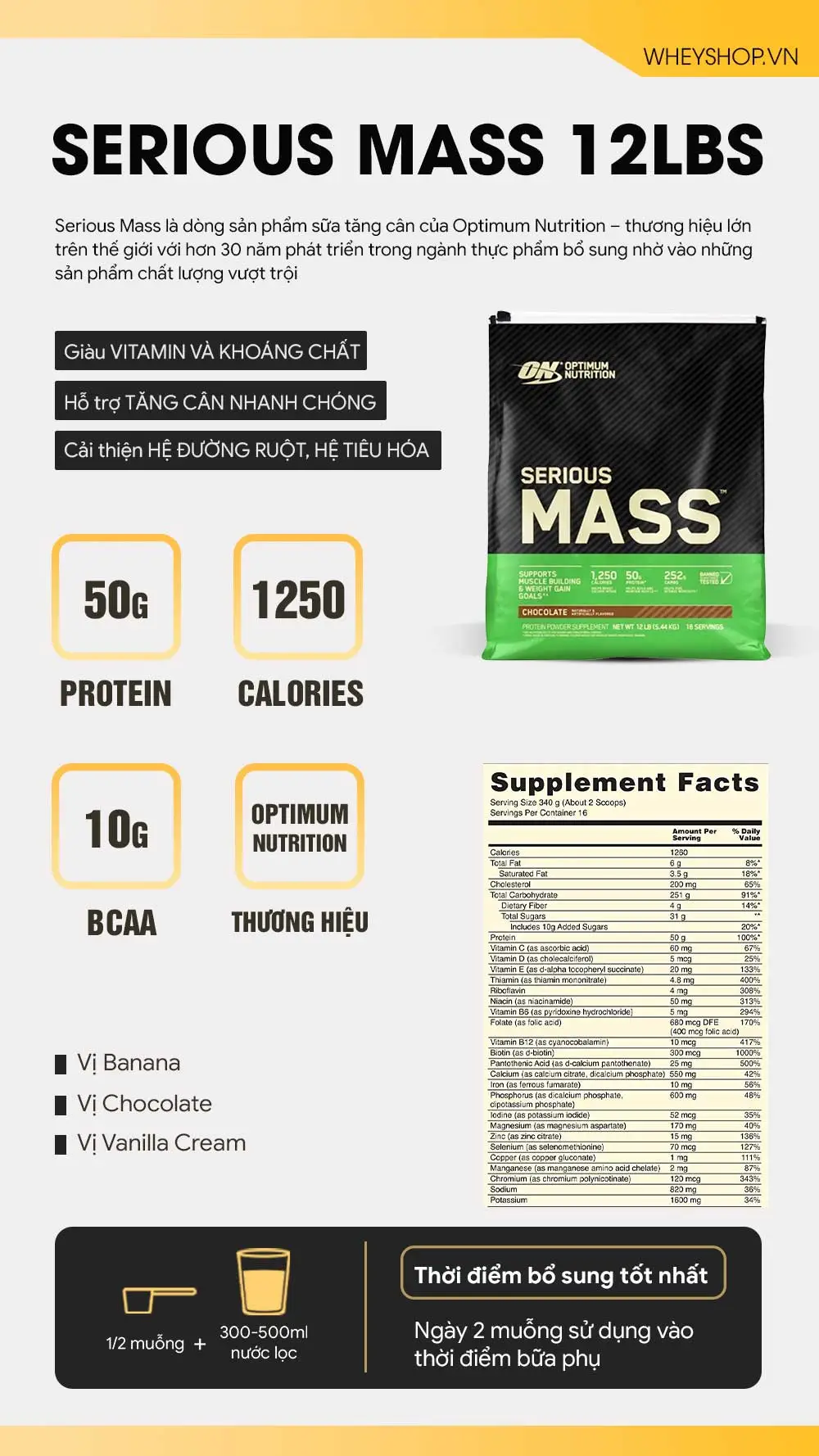 optimum nutrition serious mass