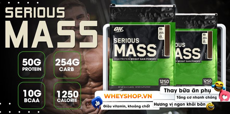 Nếu bạn đang băn khoăn so sánh Serious Mass và Muscle Mass Gainer không biết nên chọn loại nào thì hãy cùng WheyShop tham khảo bài viết...