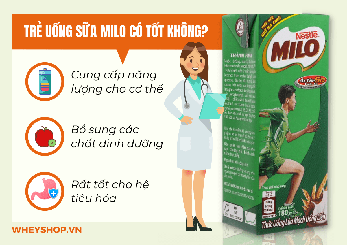 Nếu bạn đang băn khoăn sữa milo dành cho trẻ mấy tuổi thì hãy cùng WheyShop tham khảo giải đáp chi tiết qua bài viết...