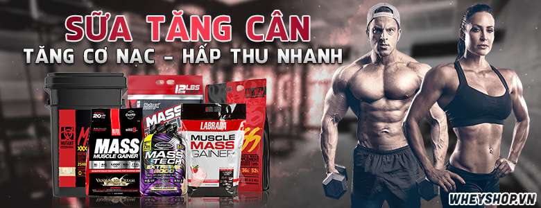 Sữa tăng cân Mass Gainer là sản phẩm hỗ trợ tăng cân nhanh, hiệu quả dành cho người gầy tập Gym, người tập thể hình hiệu quả, sản phẩm nhập khẩu chính hãng USA