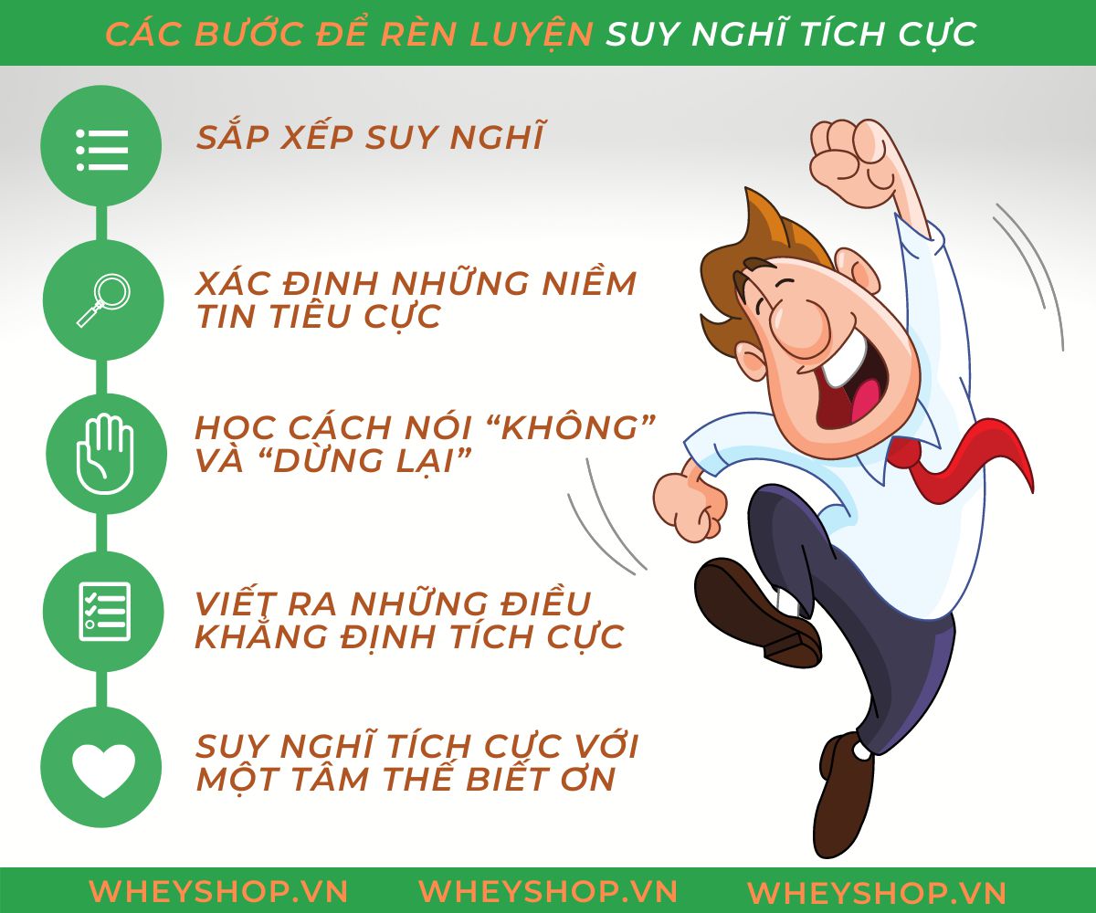Suy nghĩ tích cực là gì? Làm thế nào để thay đổi suy nghĩ tiêu cực trở nên tích cực hơn trong công việc, cuộc sống. Hãy cùng WheyShop tham khảo chi tiết...