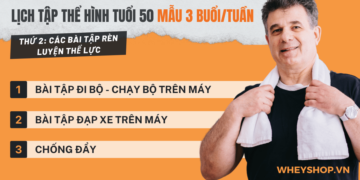 Tập thể hình là một cách để nâng cao sức khỏe. Hãy cùng WheyShop tìm hiểu lời khuyên hữu ích về vấn đề tập thể hình tuổi 50 sao cho hiệu quả nhất...