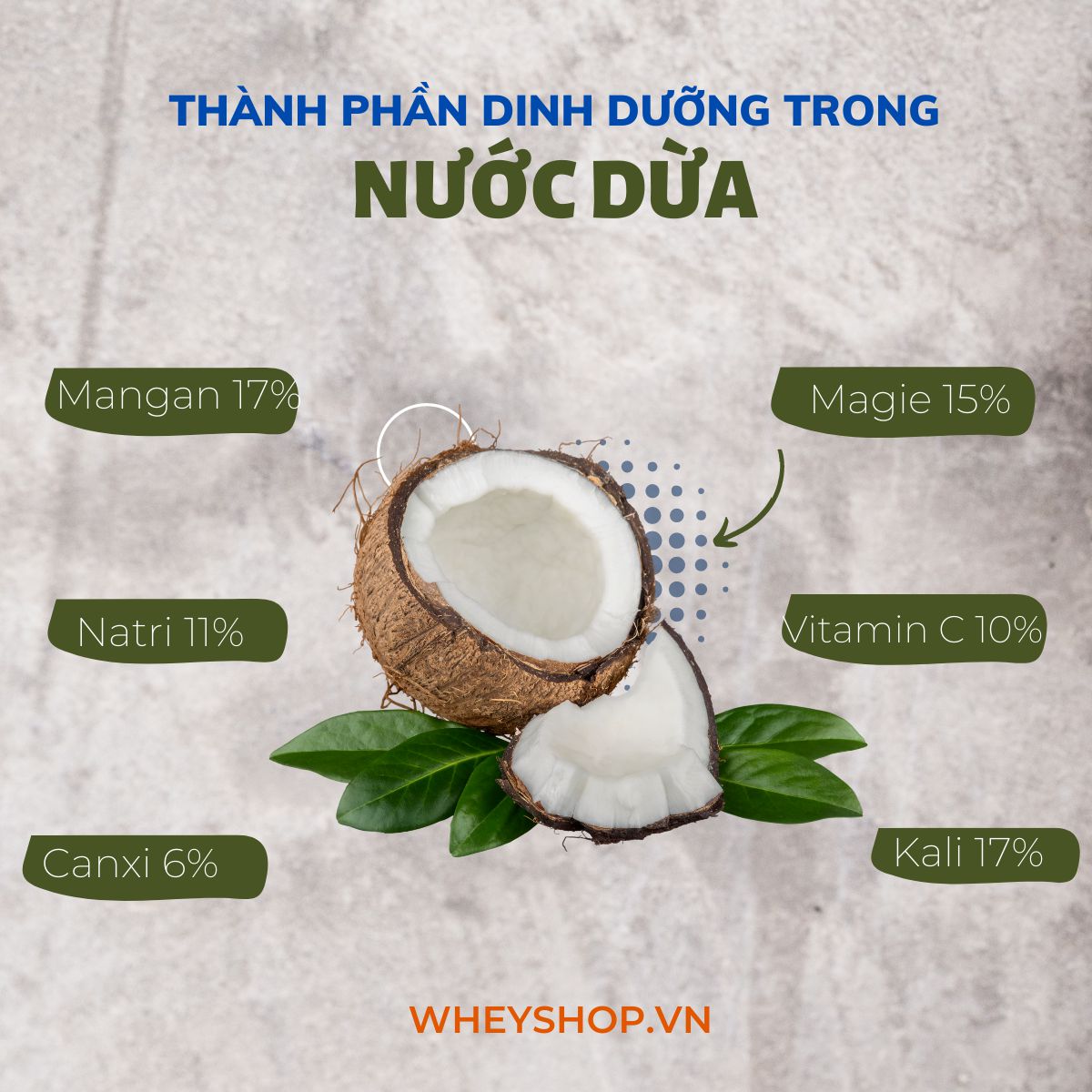 Nước dừa là thức uống cung cấp nhiều chất khoáng có lợi cho cơ thể. Thế nhưng, uống nước dừa nhiều có tốt không ? Bài viết dưới đây WheyShop sẽ giúp các bạn...