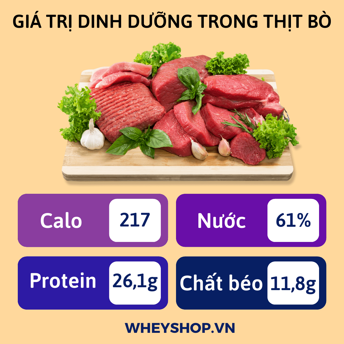 Thịt bò từ lâu đã được coi là loại thịt đỏ tốt cho sức khỏe. Bài viết dưới đây WheyShop sẽ giúp bạn giải đáp thắc mắc thịt bò nấu gì ngon ? Xin mời các bạn...