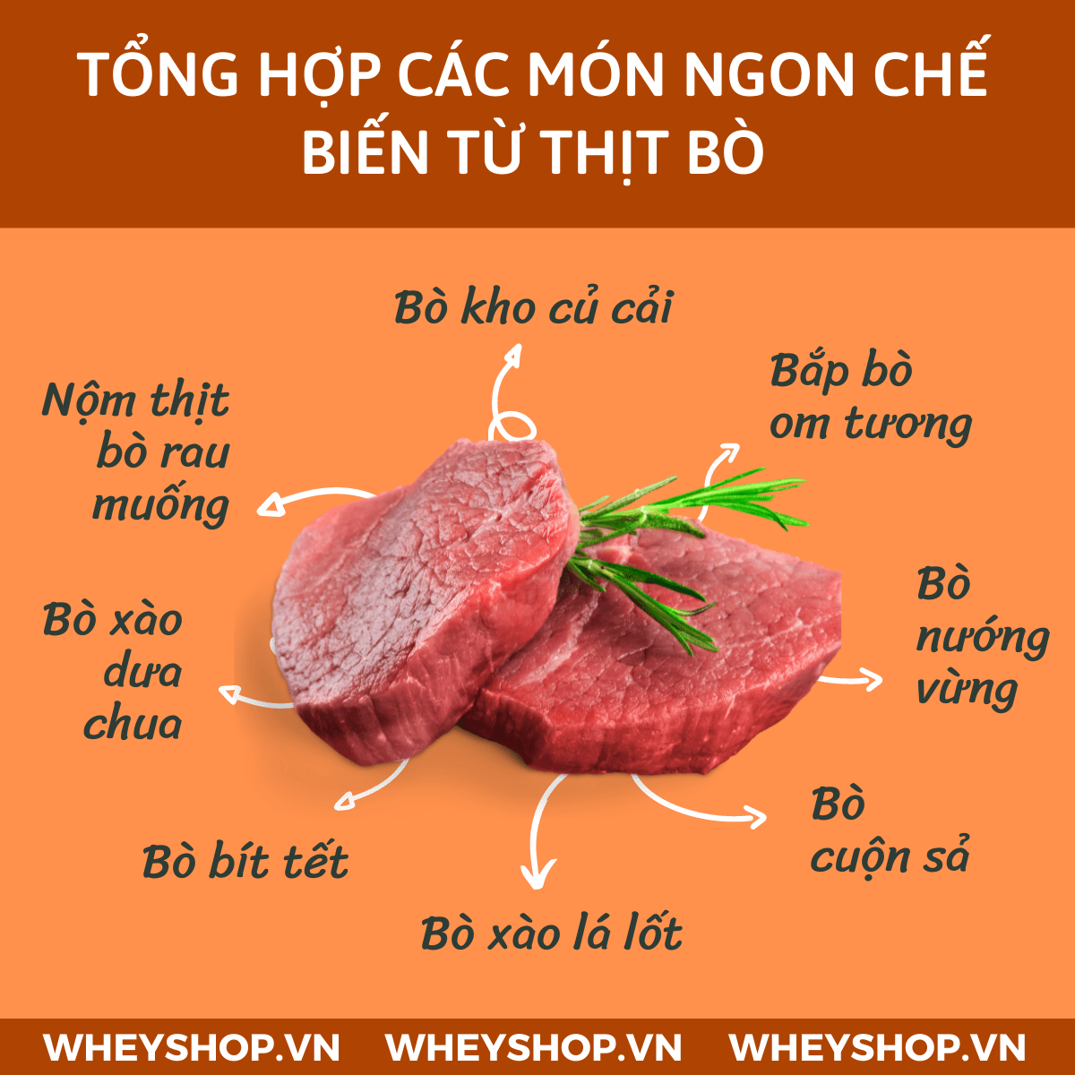Thịt bò từ lâu đã được coi là loại thịt đỏ tốt cho sức khỏe. Bài viết dưới đây WheyShop sẽ giúp bạn giải đáp thắc mắc thịt bò nấu gì ngon ? Xin mời các bạn...