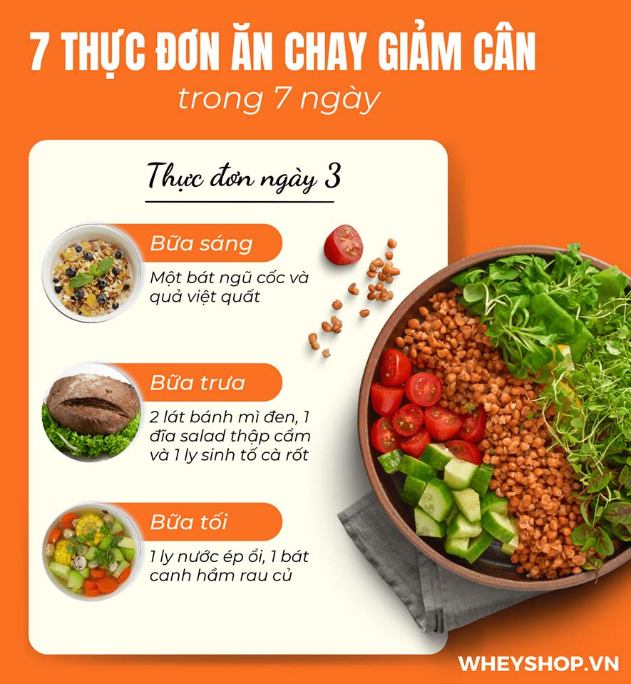Nếu bạn đang băn khoăn tìm kiếm chế độ ăn chay giảm cân thì hãy cùng WheyShop tham khảo 7 thực đơn ăn chay giảm cân hiệu quả nhất qua bài...