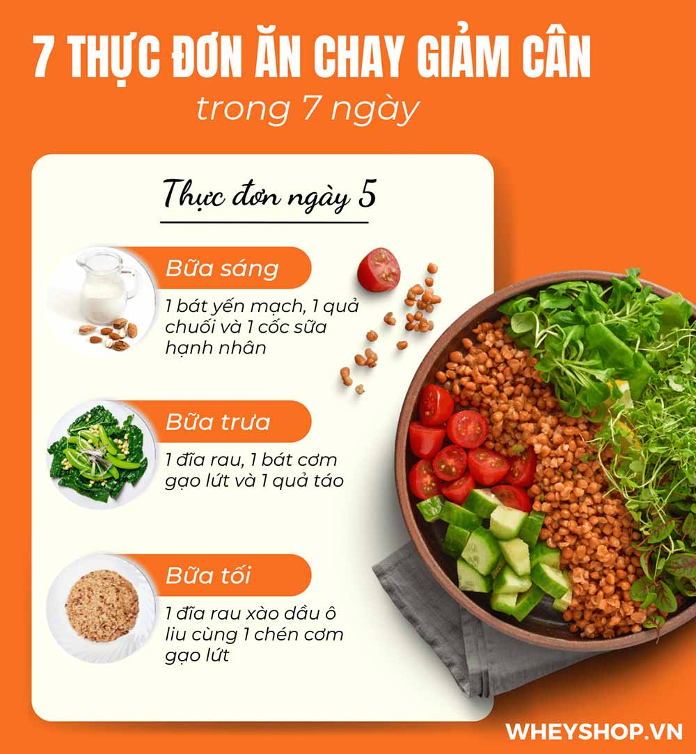 Nếu bạn đang băn khoăn tìm kiếm chế độ ăn chay giảm cân thì hãy cùng WheyShop tham khảo 7 thực đơn ăn chay giảm cân hiệu quả nhất qua bài...