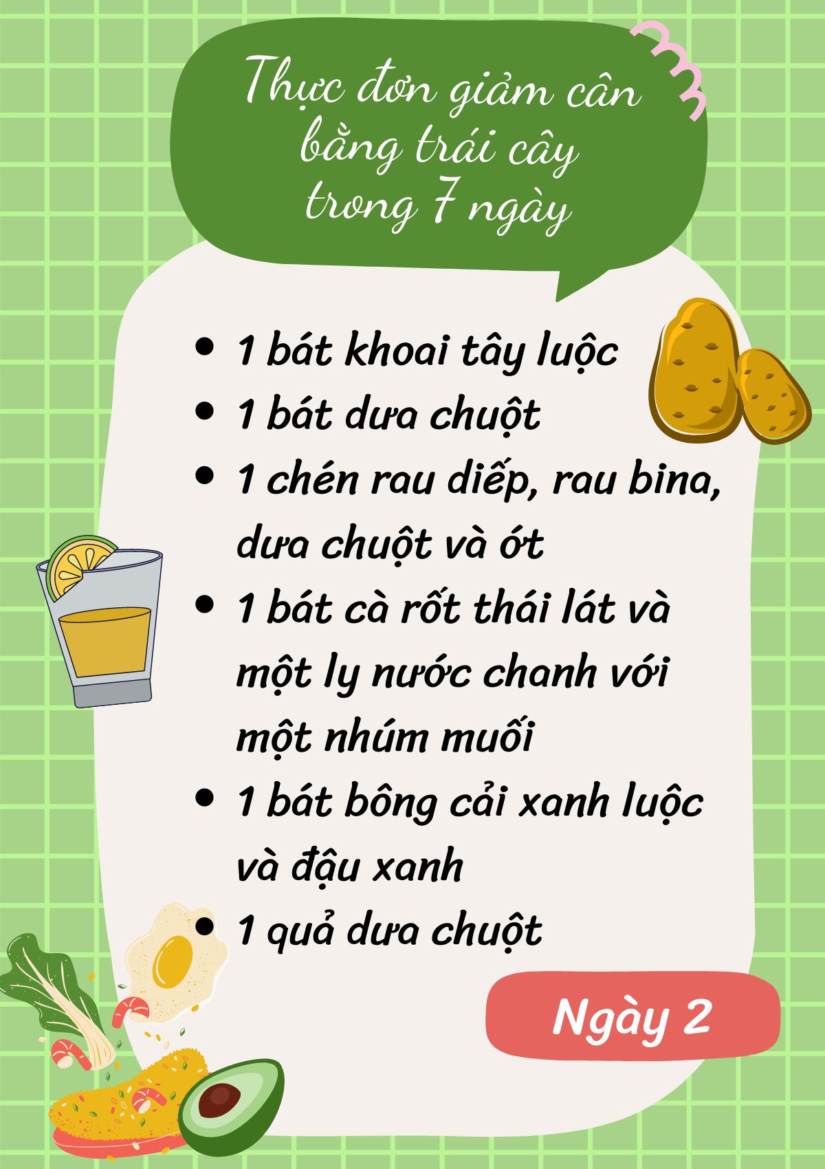 Thực đơn giảm cân bằng trái cây trong 7 ngày hay chế độ ăn kiêng General Motor Diet (GM) là một trong những chế độ ăn kiêng được các chị em phụ nữ ưa thích...