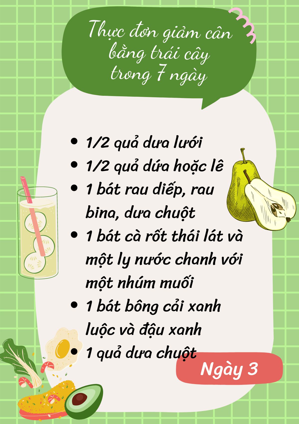 Thực đơn giảm cân bằng trái cây trong 7 ngày hay chế độ ăn kiêng General Motor Diet (GM) là một trong những chế độ ăn kiêng được các chị em phụ nữ ưa thích...