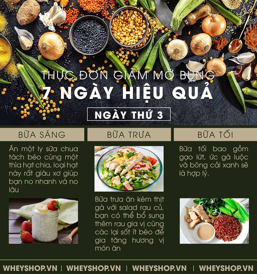 Nếu bạn đang băn khoăn tìm kiếm thực đơn giảm mỡ bụng hiệu quả thì hãy cùng tham khảo gợi ý của WheyShop qua bài viết ngay sau đây nhé!