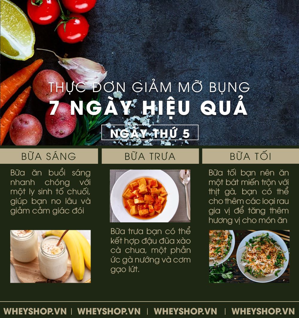 Nếu bạn đang băn khoăn tìm kiếm thực đơn giảm mỡ bụng hiệu quả thì hãy cùng tham khảo gợi ý của WheyShop qua bài viết ngay sau đây nhé!