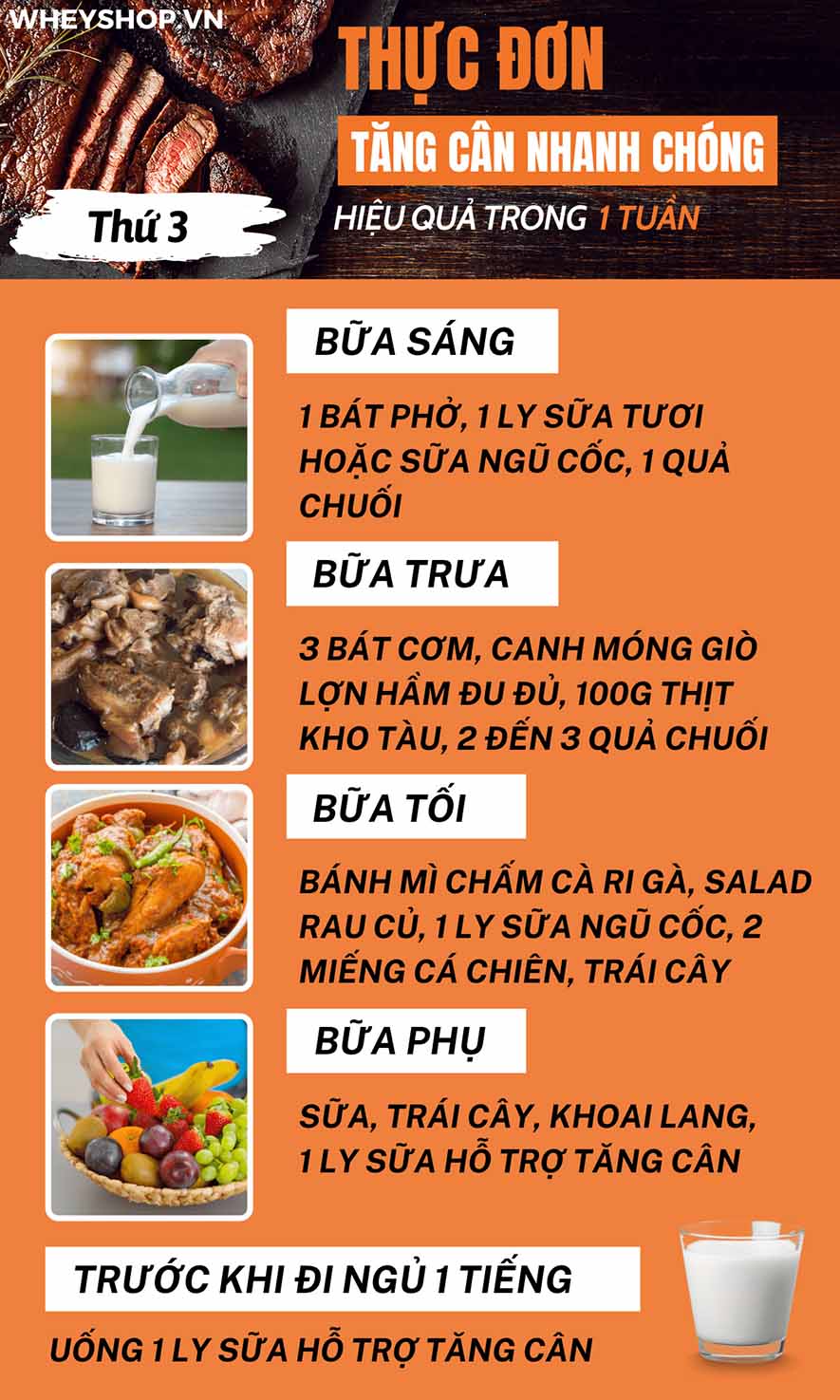 Nếu bạn đang băn khoăn tìm cách tăng cân thì hãy cùng WheyShop tham khảo thực phẩm bổ sung tăng cân cho người gầy...