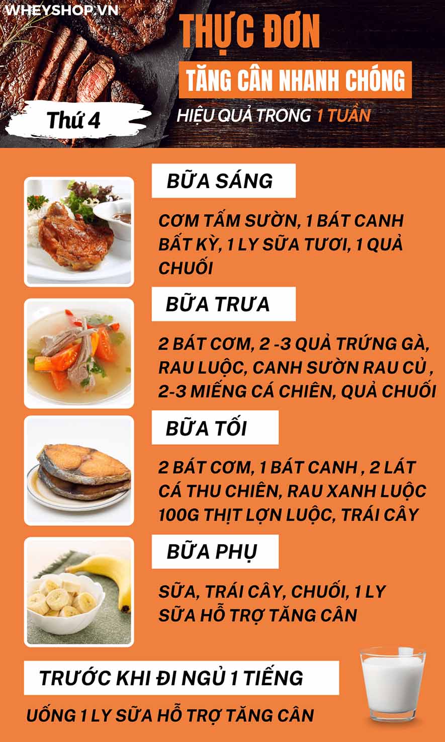 Nếu bạn đang băn khoăn tìm cách tăng cân thì hãy cùng WheyShop tham khảo thực phẩm bổ sung tăng cân cho người gầy...