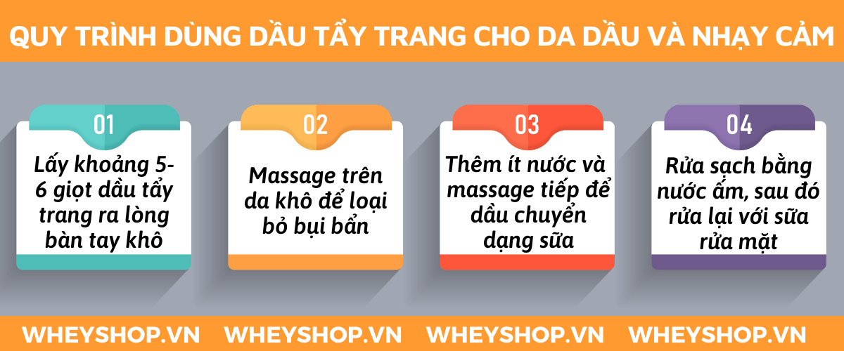 Nếu bạn đang băn khoăn chưa biết lựa chọn loại dầu tẩy trang cho da dầu nào tốt nhất thì hãy cùng WheyShop tham khảo chi tiết...