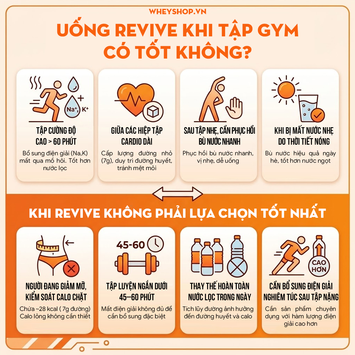 Uống nước Revive nhiều có tốt cho người tập gym không?