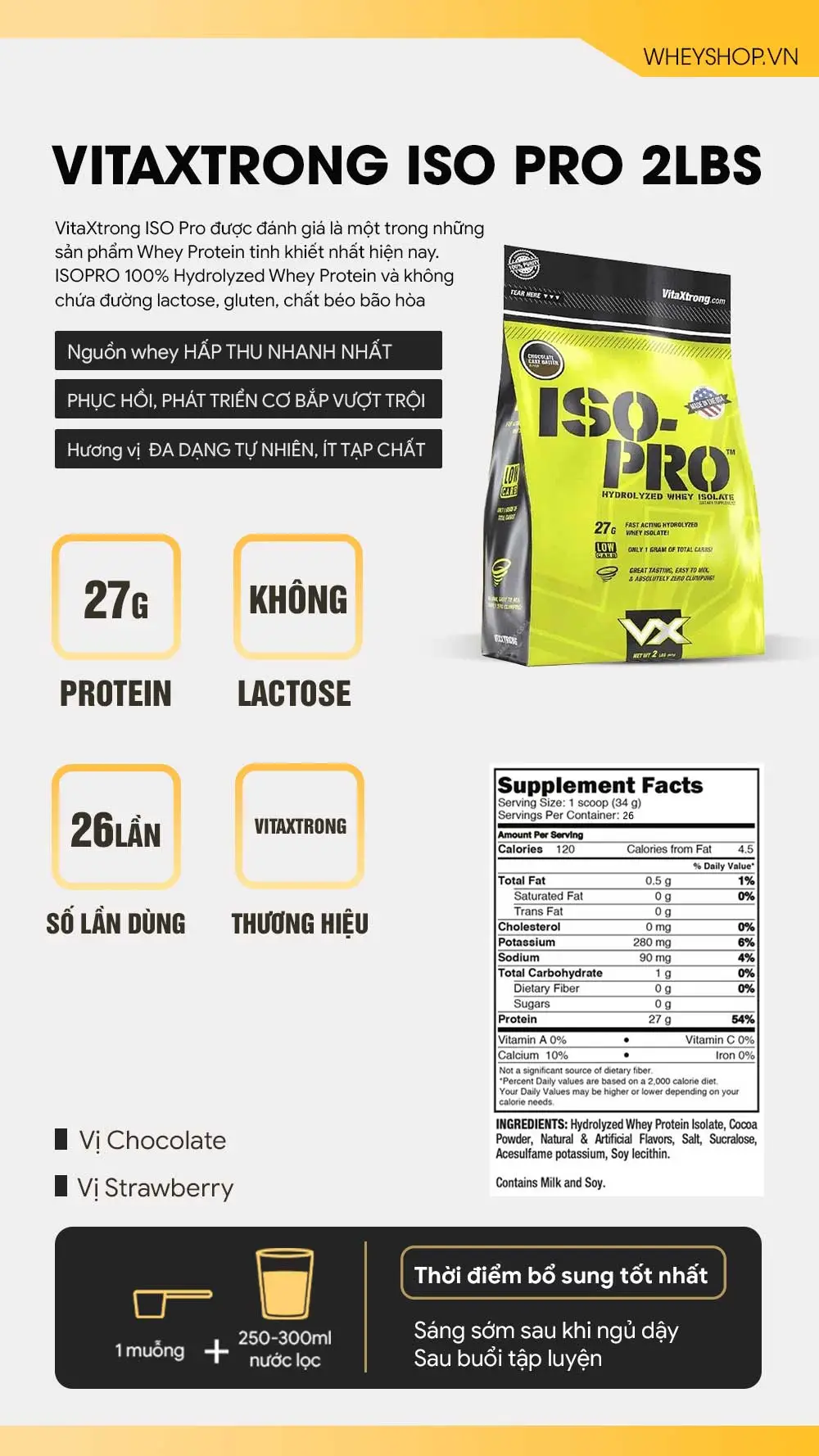 VitaXtrong ISO Pro 2Lbs