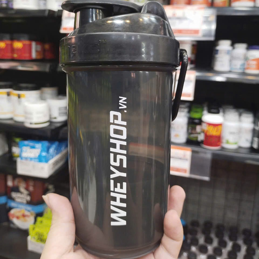 Bình lắc Smart Shaker WHEYSHOP 600ml (2 ngăn)