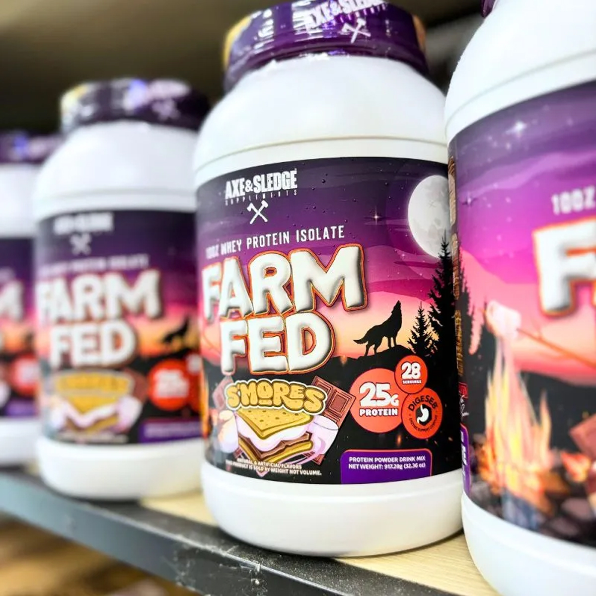 Axe & Sledge Farm Fed 100% Whey Protein Isolate 2Lbs (918g)