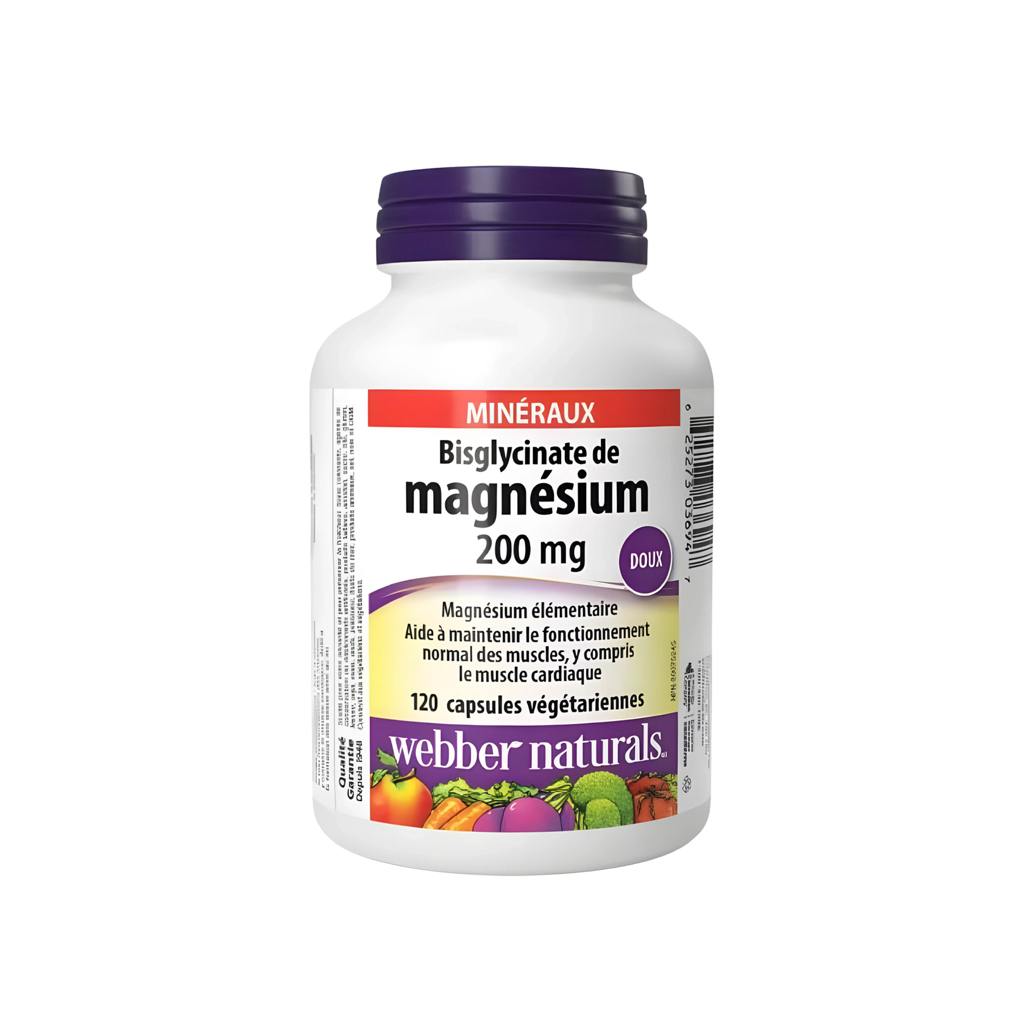 Webber Naturals Magnesium Bisglycinate 200mg (120 viên)