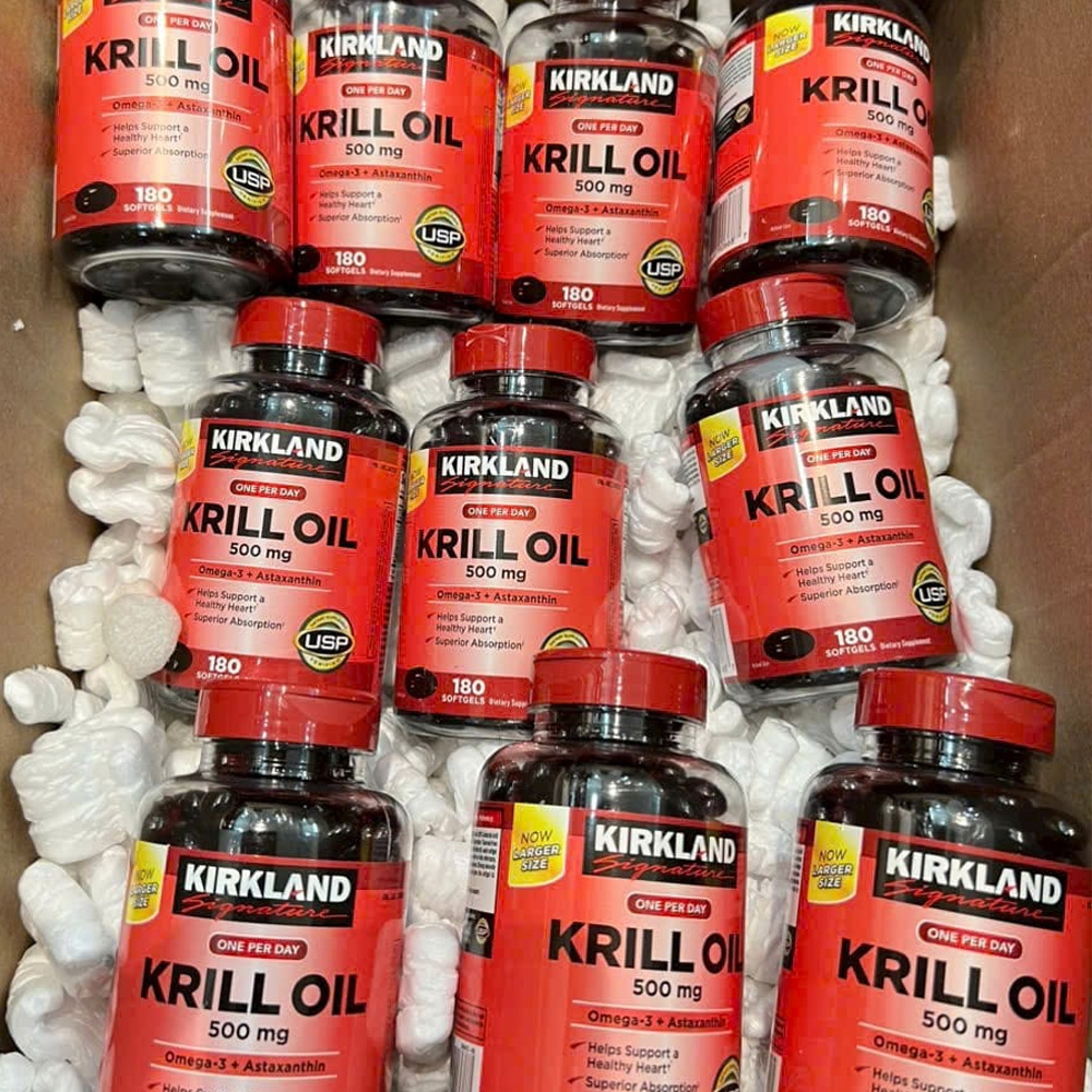 Kirkland Signature Krill Oil 500mg (180 viên)