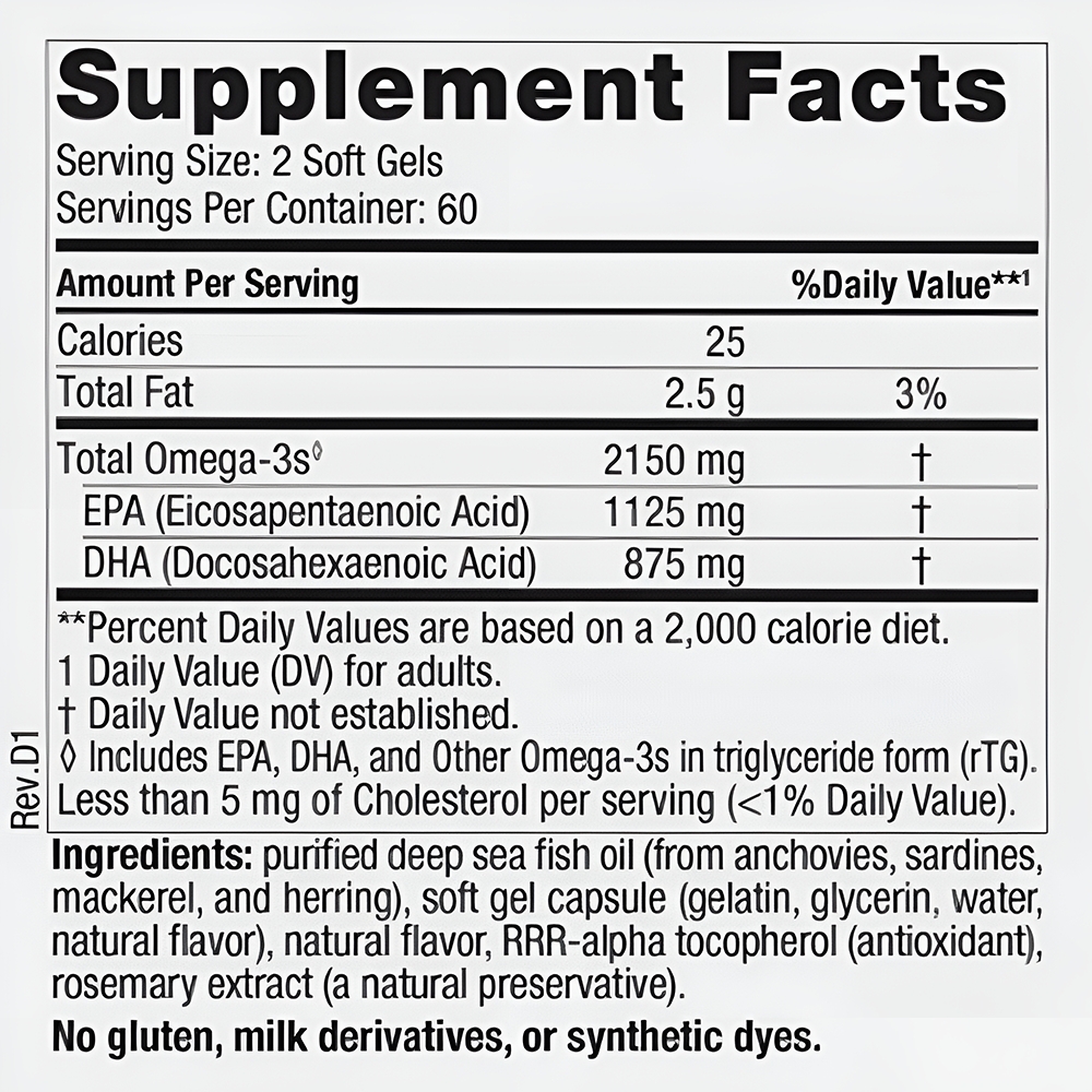 Nordic Omega-3 Naturals Ultimate Omega 2X 2150mg (120 viên)