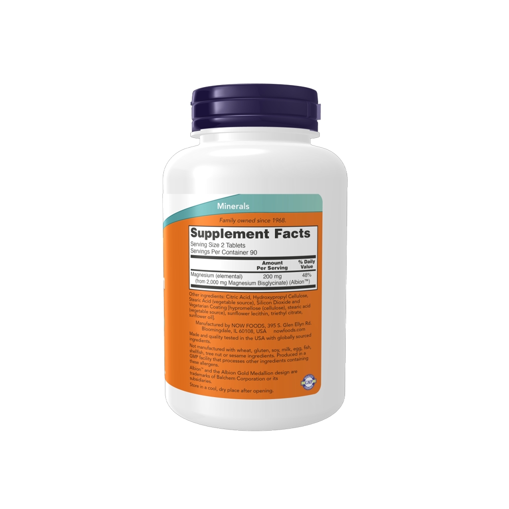 NOW Magnesium Glycinate 200 mg (180 viên)