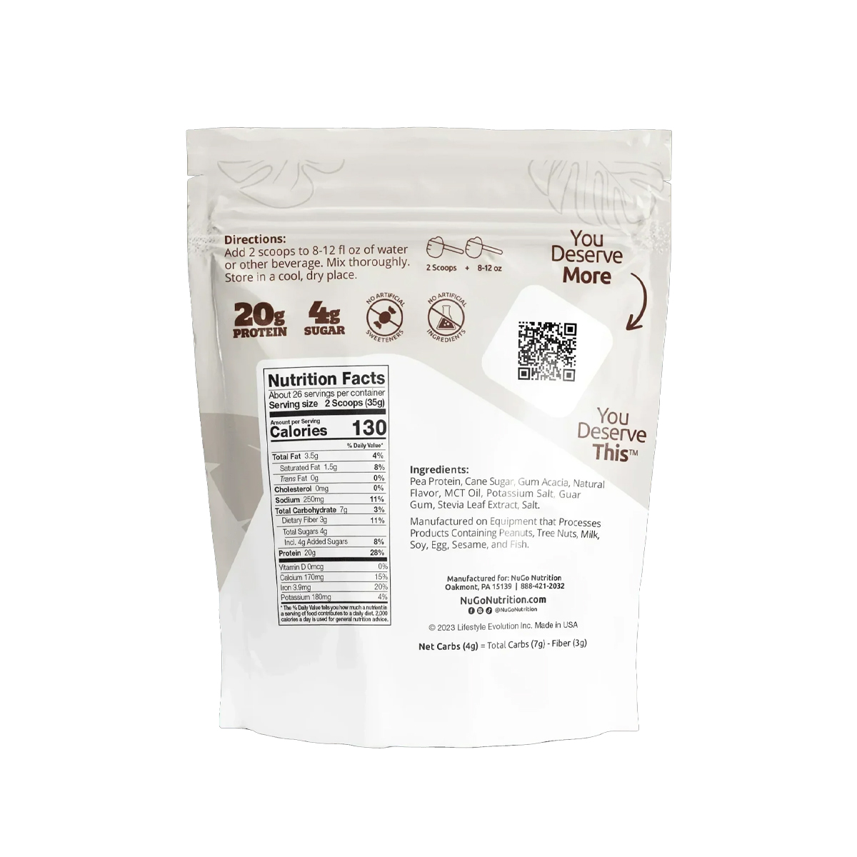 Nugo Nutrition Plant Protein 2lbs (907g)