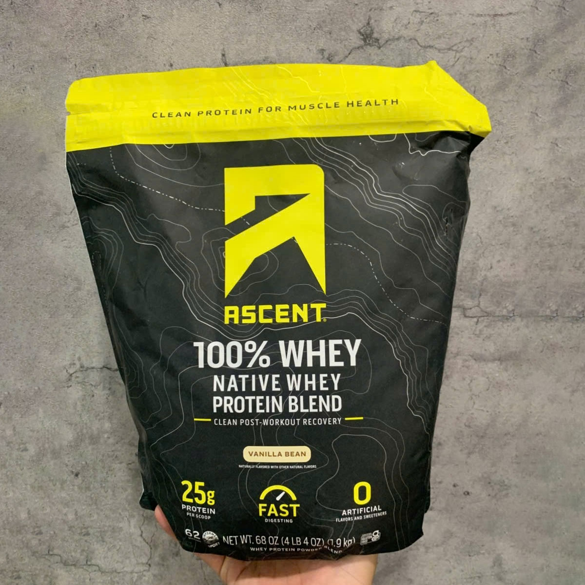 Ascent 100% Whey - Native Whey Protein Blend 4.25 lbs (1.9kg)