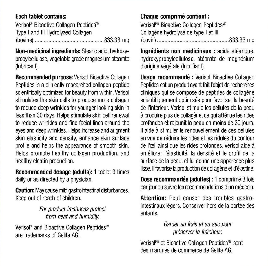 Webber Collagen 30 2500mg Bioactive Collagen Peptides (180 viên)