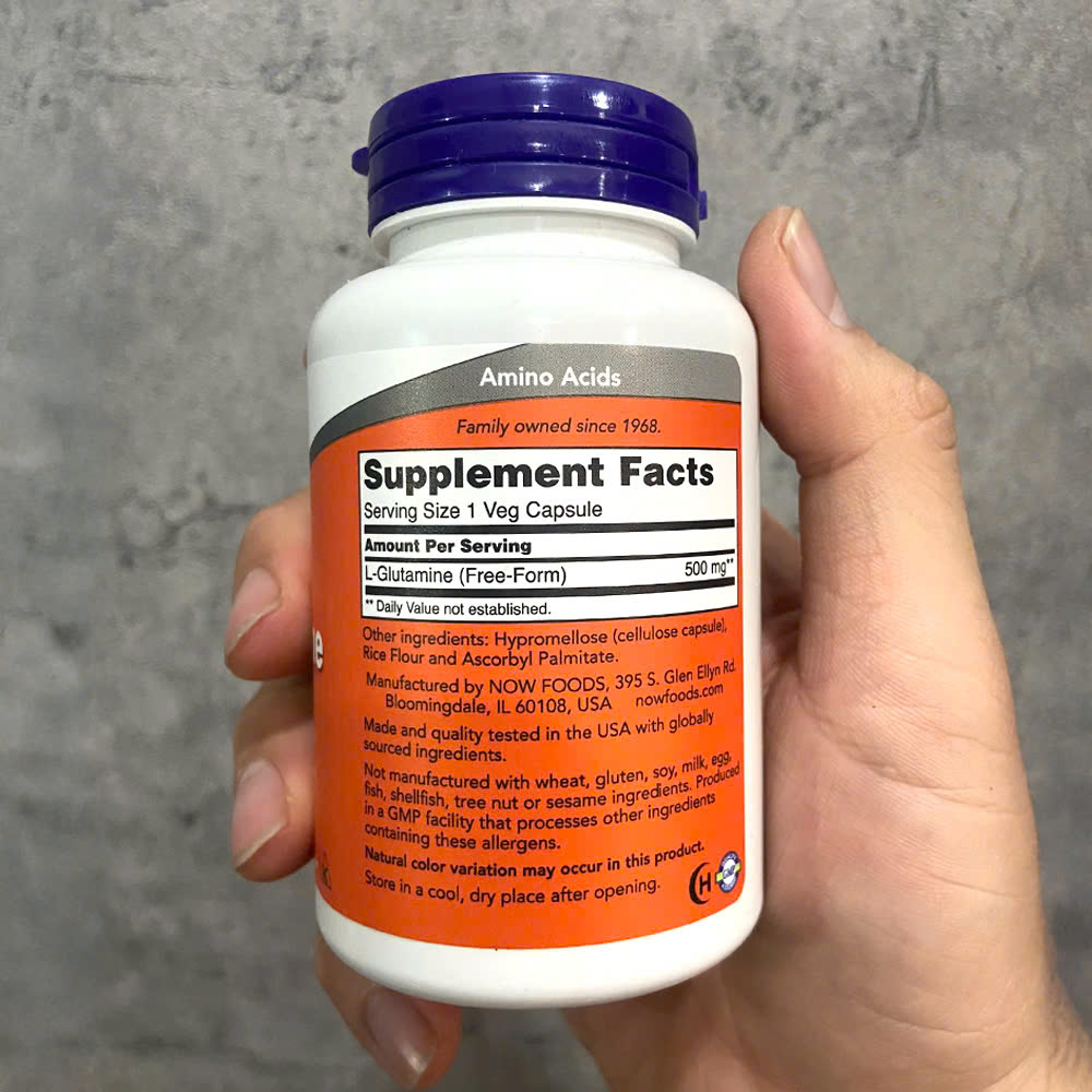 Now L-Glutamine 500mg (120 viên)