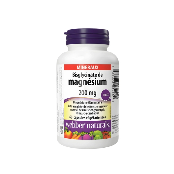 Webber Naturals Magnesium Bisglycinate 200mg