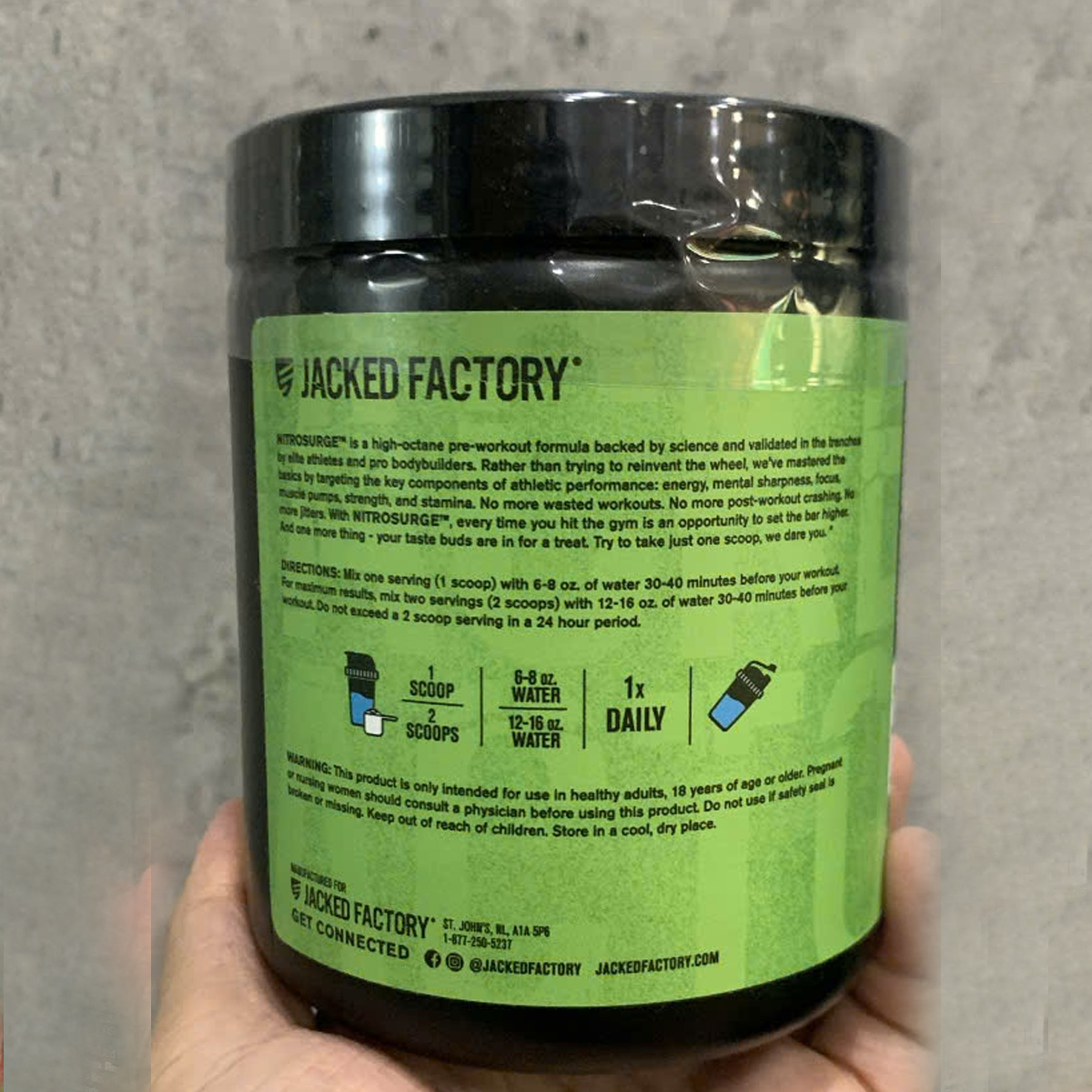 Jacked Factory NITROSURGE Pre Workout Supplement (30 servings)