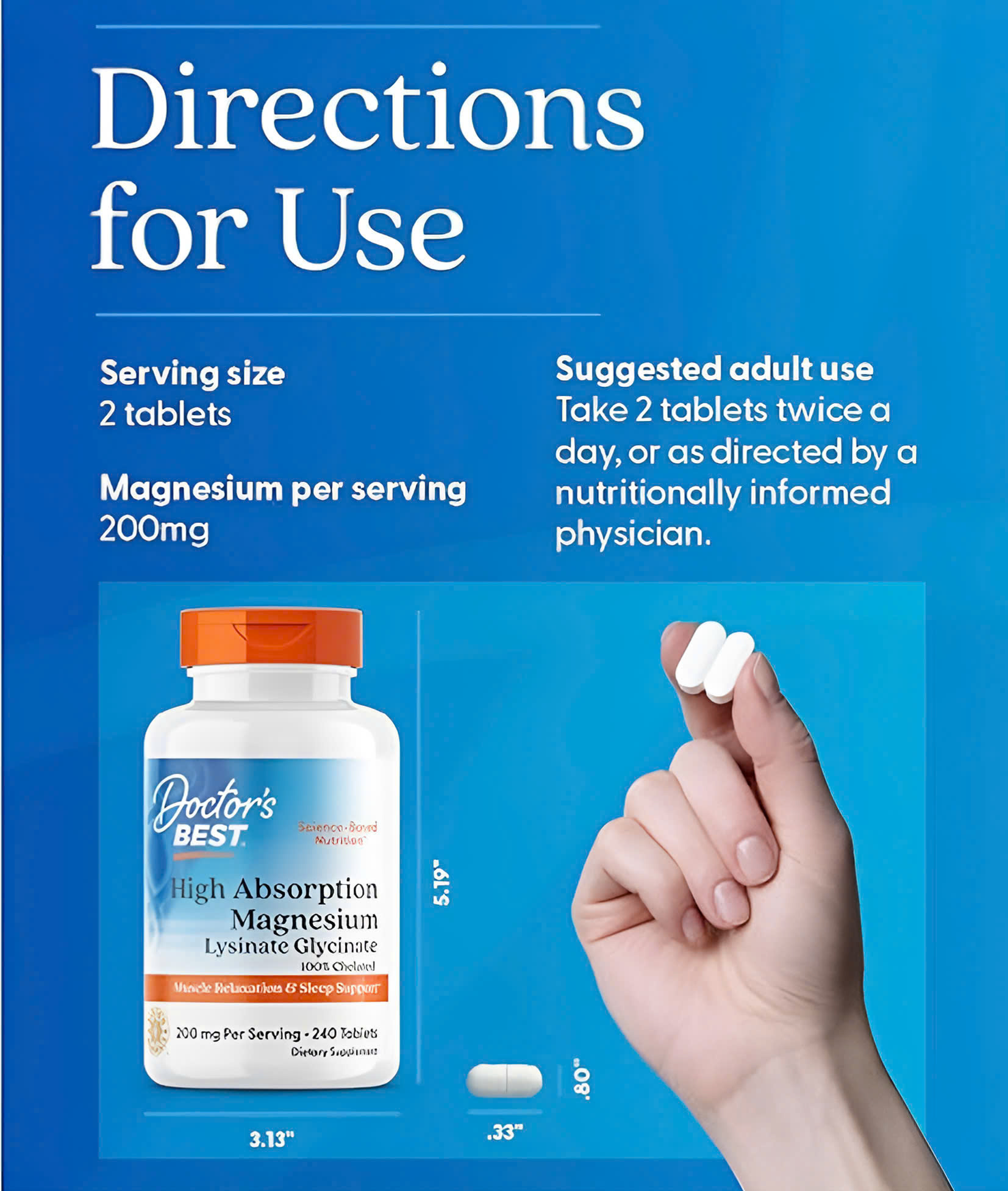 Doctor's Best High Absorption Magnesium (240 viên)