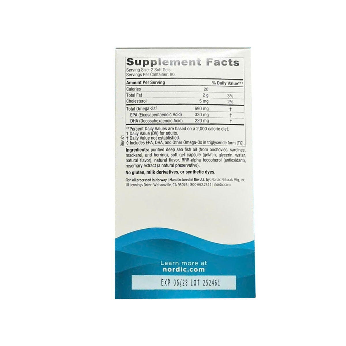 Nordic Naturals Omega-3 690mg (180 viên)