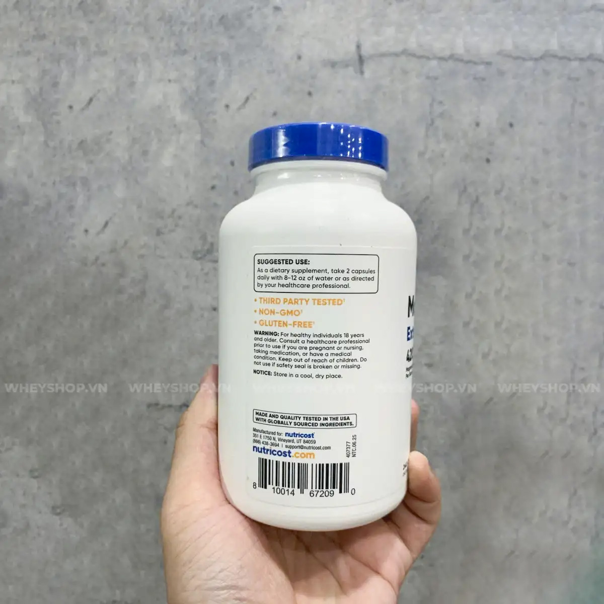 Nutricost Magnesium Extra Strength 420 mg (240 viên)