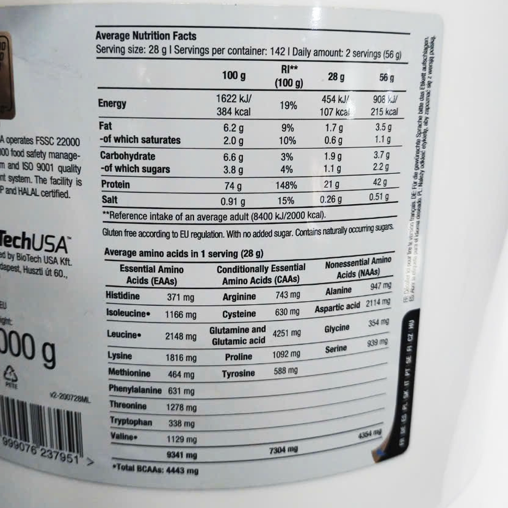 BiotechUSA 100% Pure Whey 8.8Lbs (4kg)